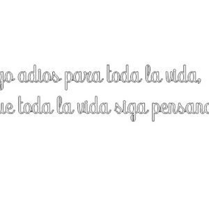 FRASE TE DIGO ADIOS....