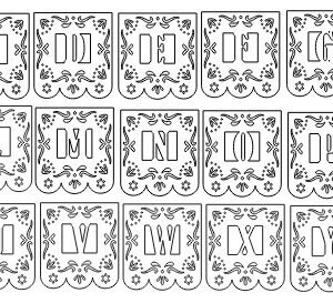 Papel Picado Abecedario