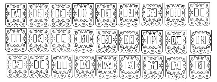 Papel Picado Abecedario
