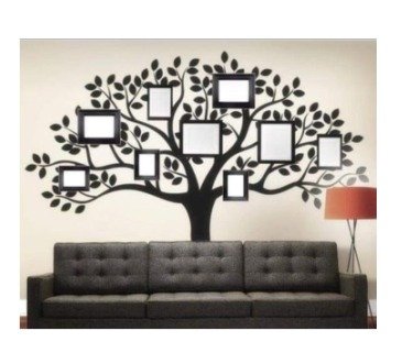 Árbol de pared con porta retratos