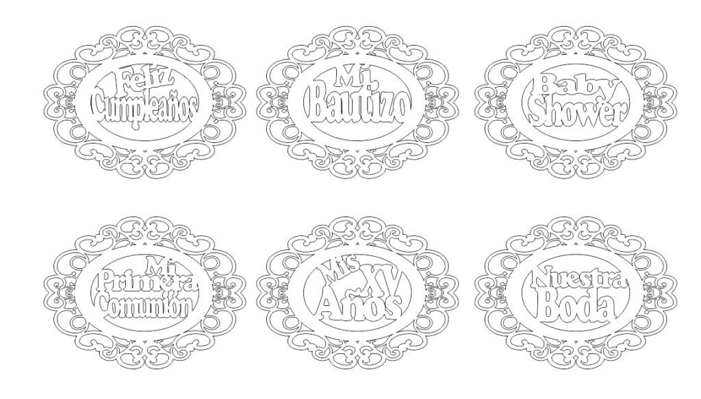 Pack 8 Carteles Eventos