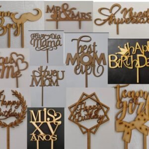 Pack de 21 Toppers para Pastel