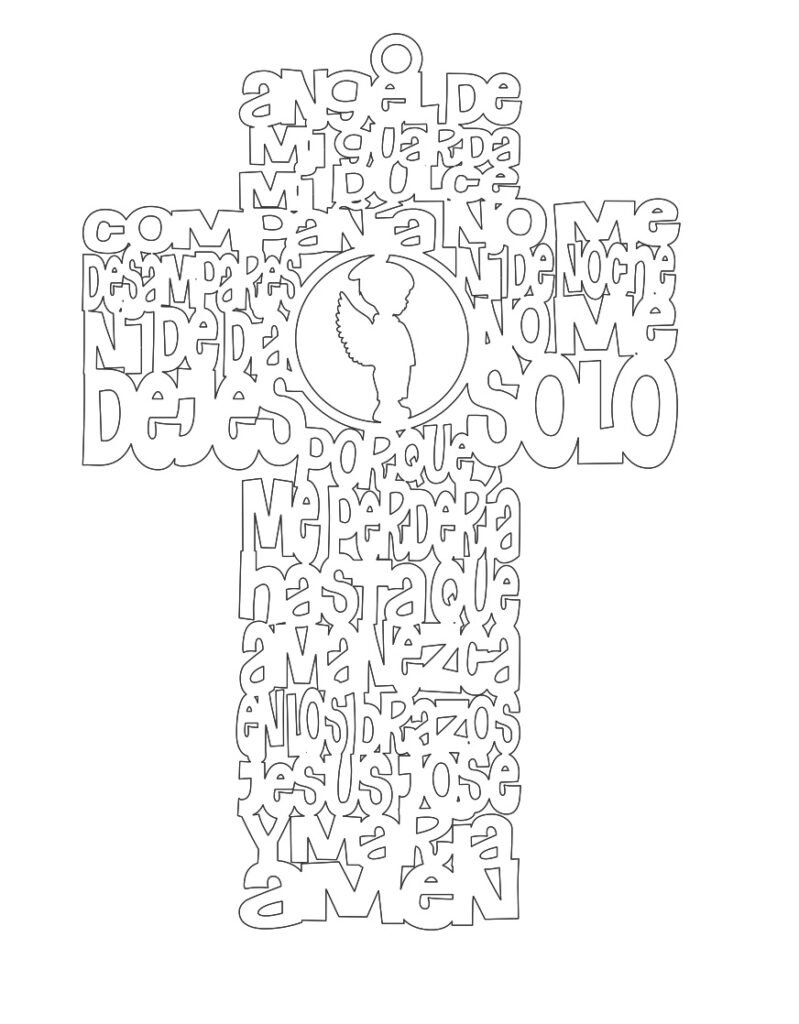 CRUZ ANGEL DE MI GUARDA NIÑO