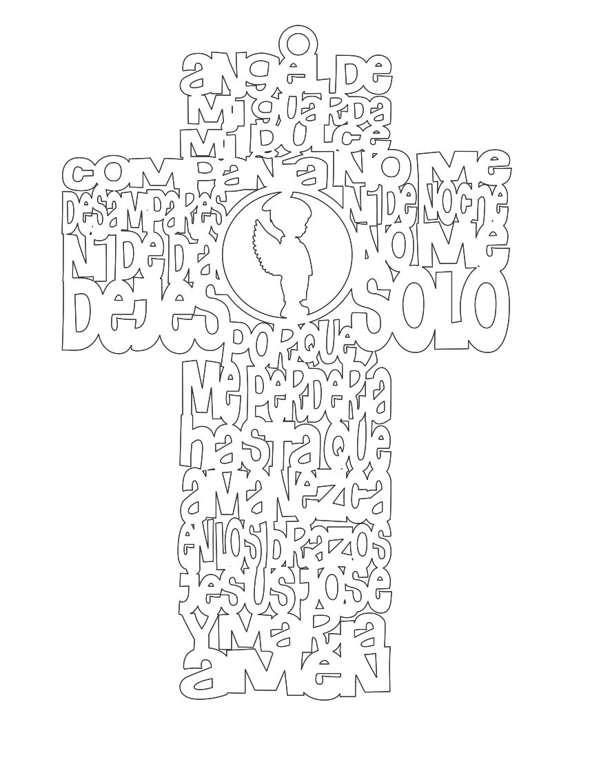 CRUZ ANGEL DE MI GUARDA NIÑO