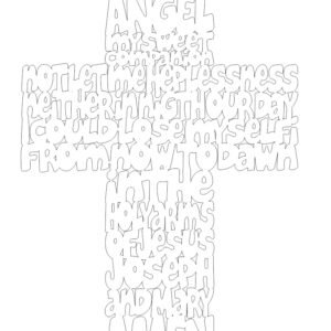 CRUZ ORACION ANGEL DE MI GUARDA EN INGLES