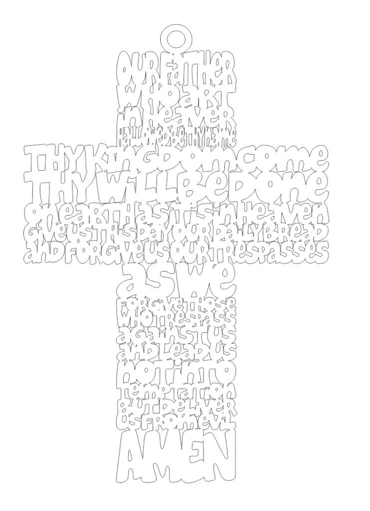 CRUZ PADRE NUESTRO EN INGLES