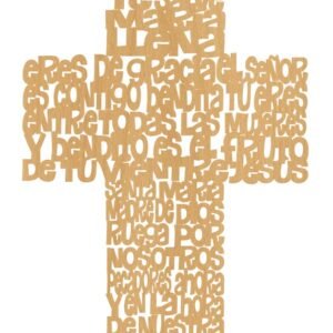 CRUZ ORACION DIOS TE SALVE