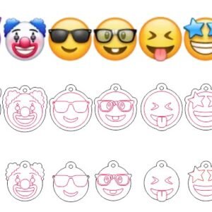 PACK EMOJIS ARETE Y/O LLAVERO