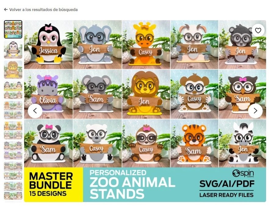 Animales letreros