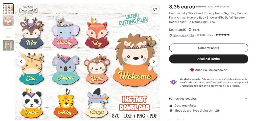 nombres de bebe personaliado con animales safari