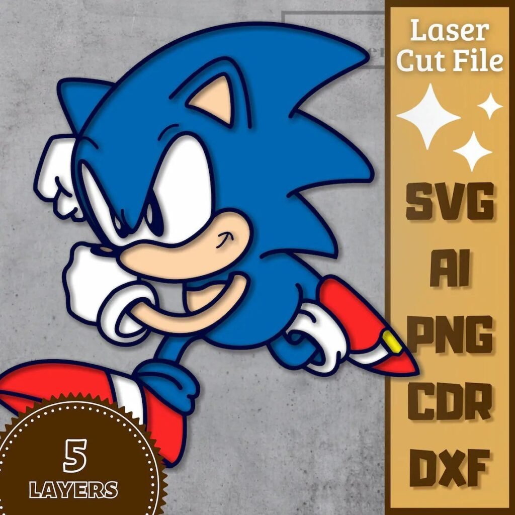 sonic Video game Cartoon SVG