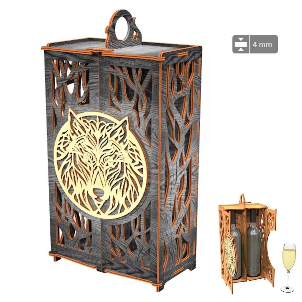 CAJA DE VINO WOLF LOBO