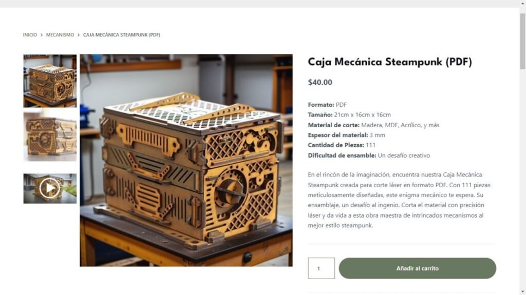 JOYERO COFRE STEAMPUNK