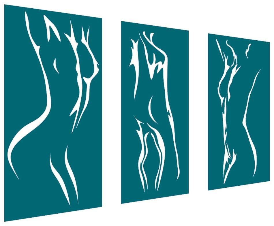 TRIPTICO MUJER DESNUDO