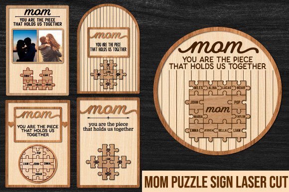 PAPA Y MAMA ROMPECABEZAS PERSONALIZABLE - Imagen 2