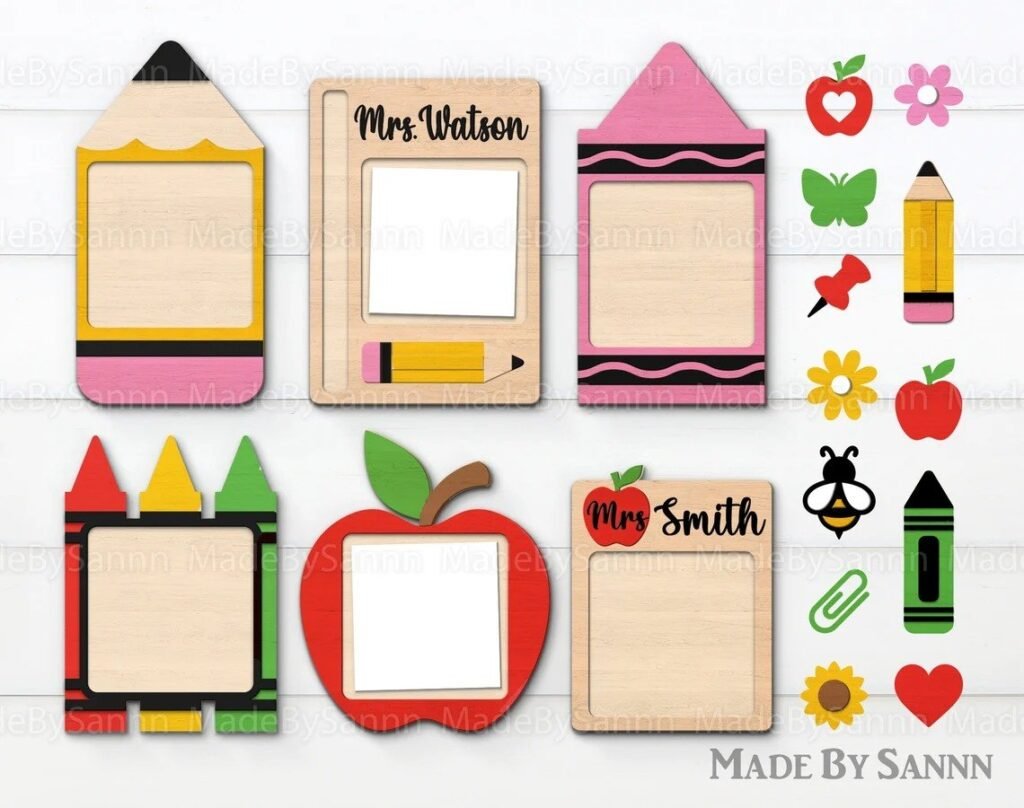 Profesor Sticky Note Pad Holder SVG, Note Pad Svg, Teacher Gift Svg, Teacher Svg