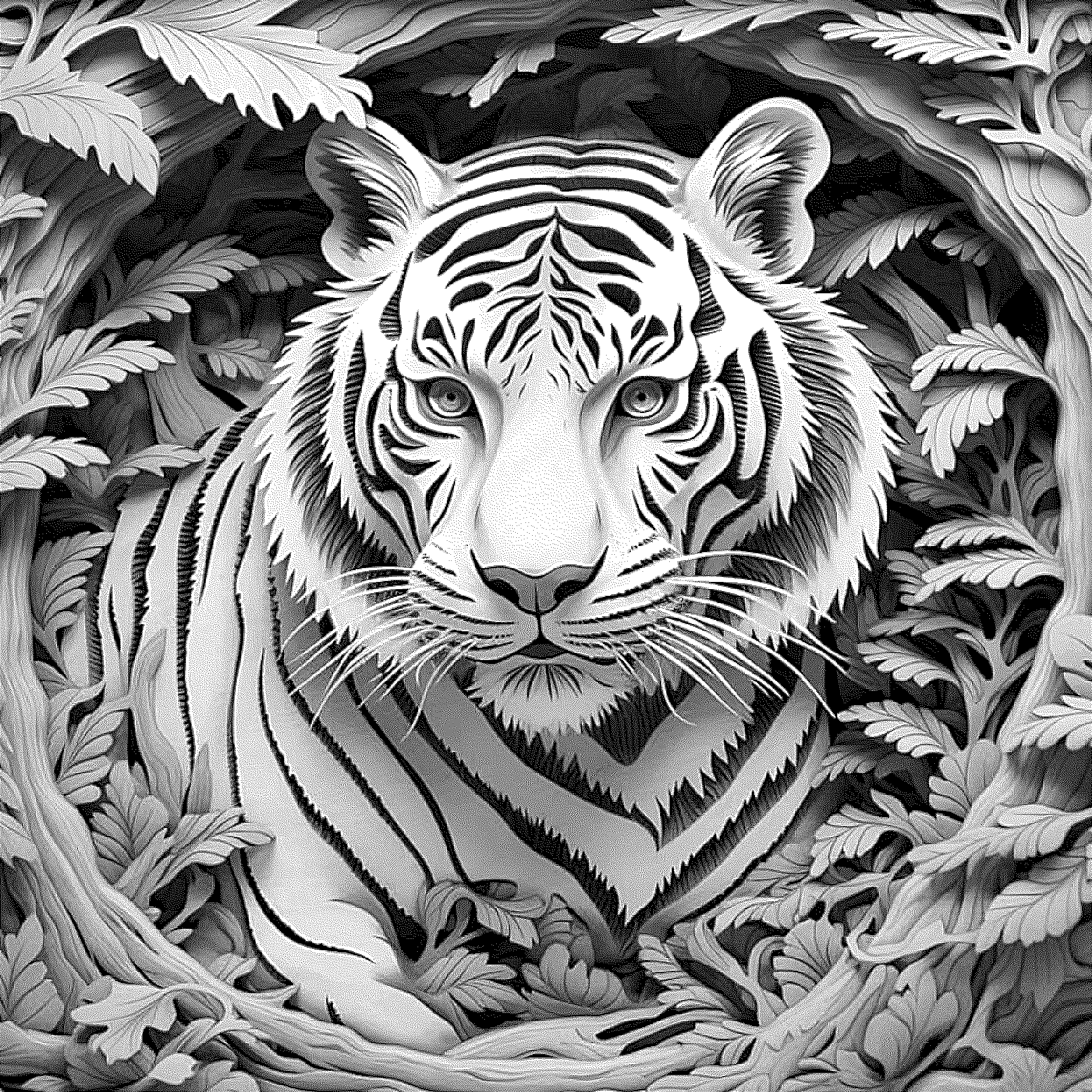 3D Ilusion tigre - Imagen 2