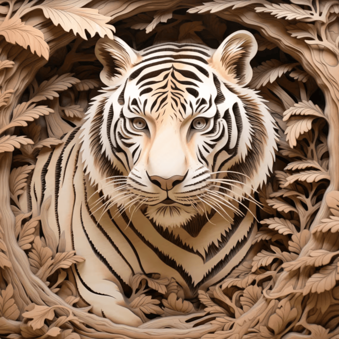 3D Ilusion tigre - Imagen 3