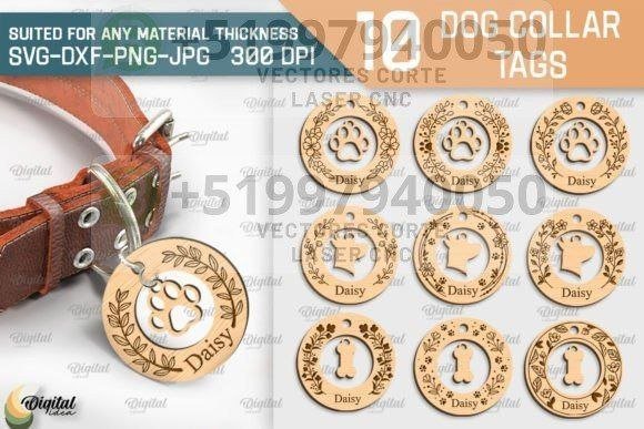 MEDALLAS PARA COLLAR 10 MOD - Imagen 2