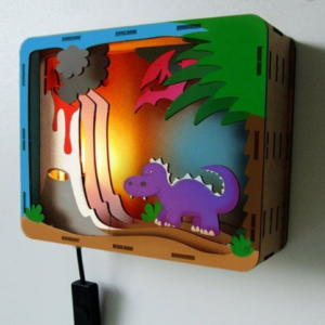 caja dinosurio