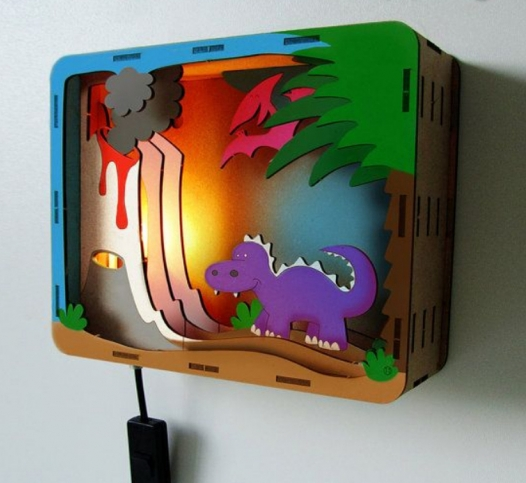 caja dinosurio