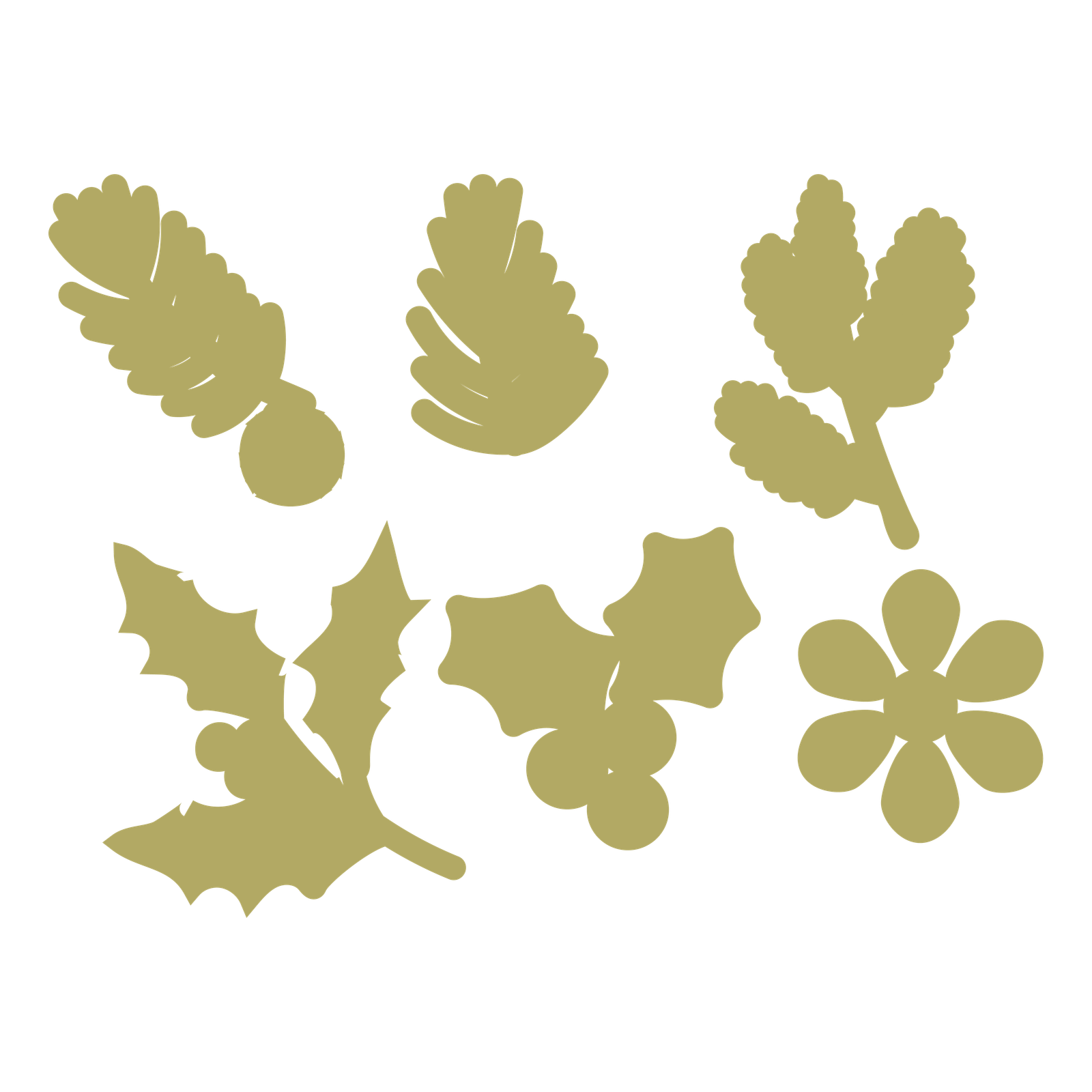 Christmas-Leaf-3d-Svg-17160055 - Imagen 3