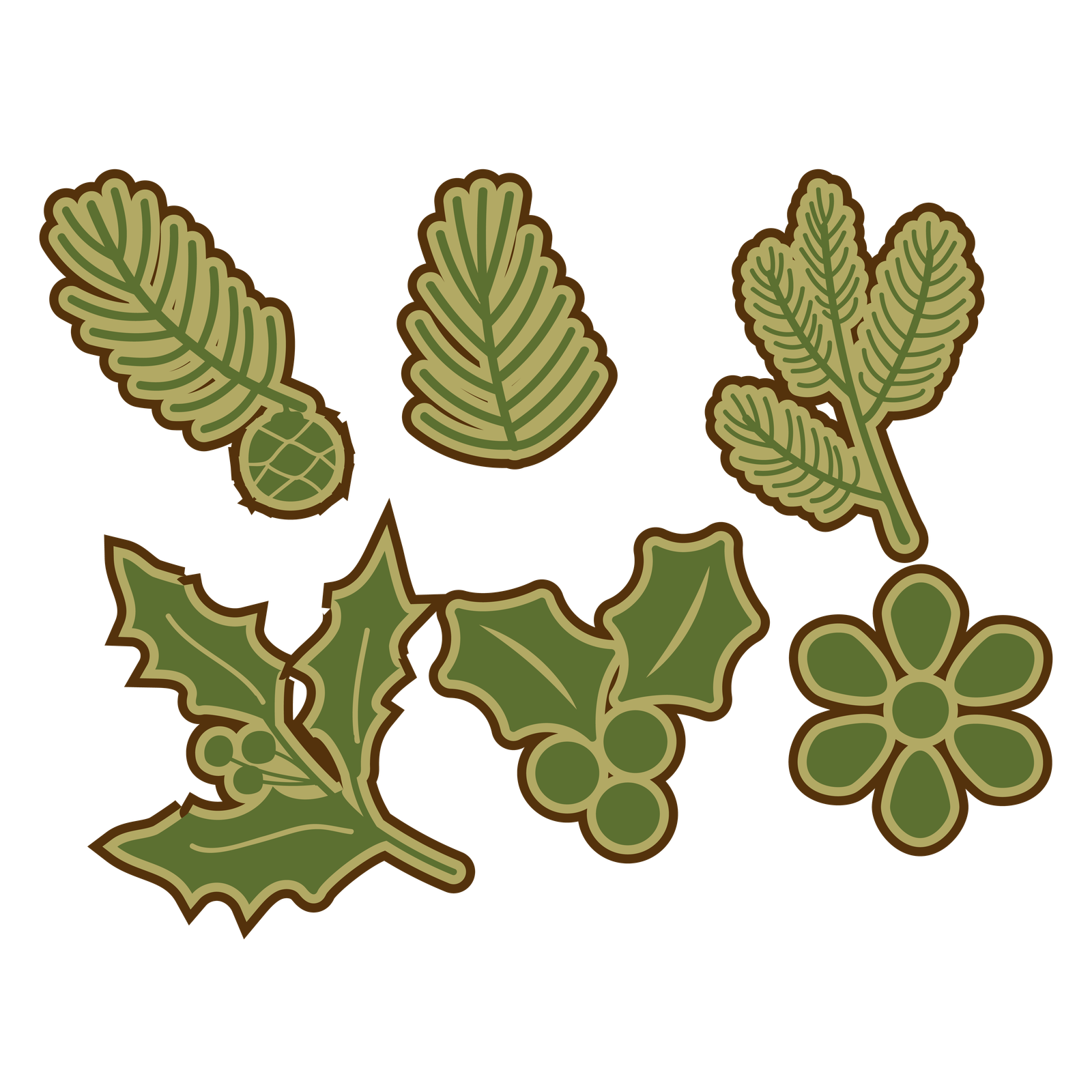 Christmas-Leaf-3d-Svg-17160055