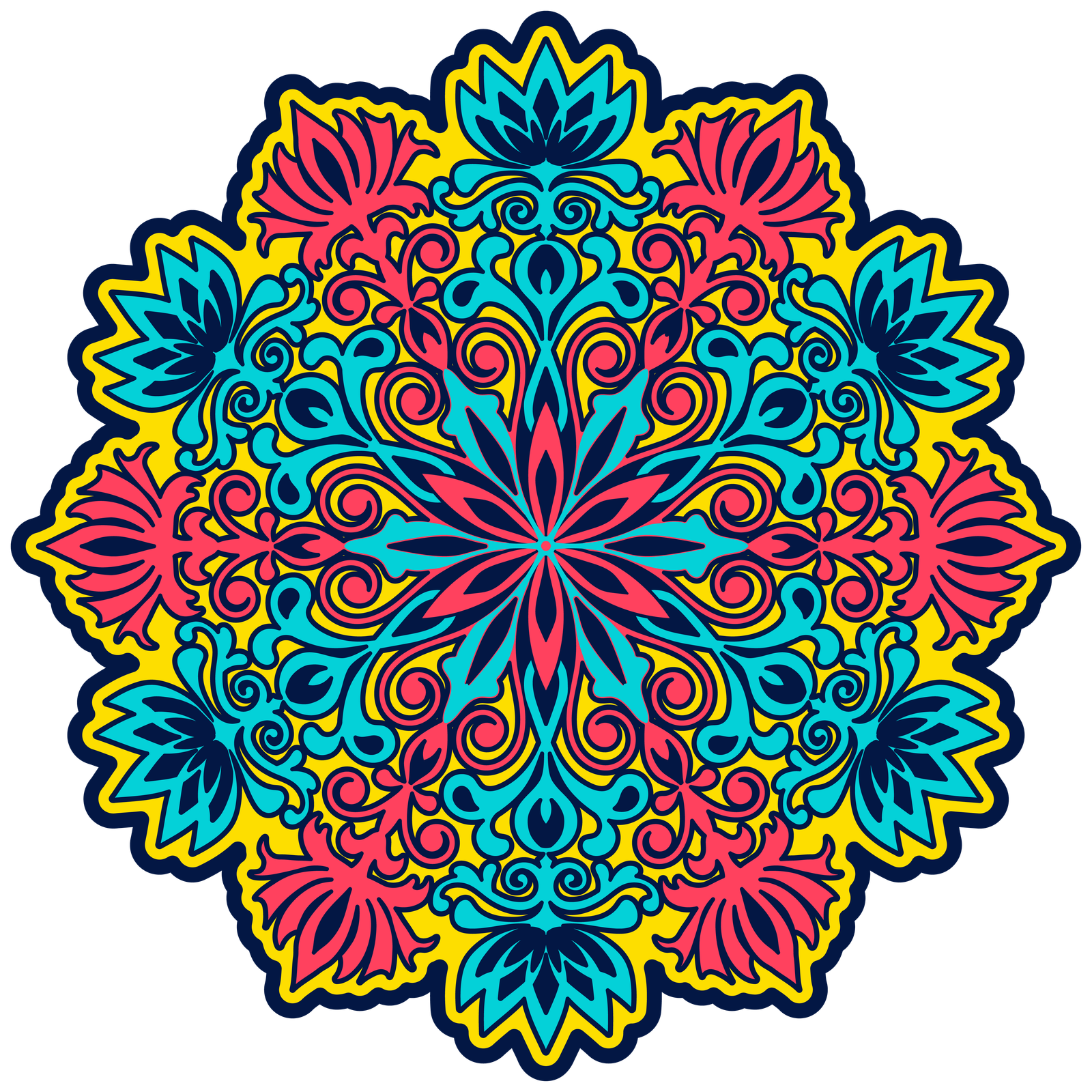 Four-bright-3D-mandalas-13663508 - 3