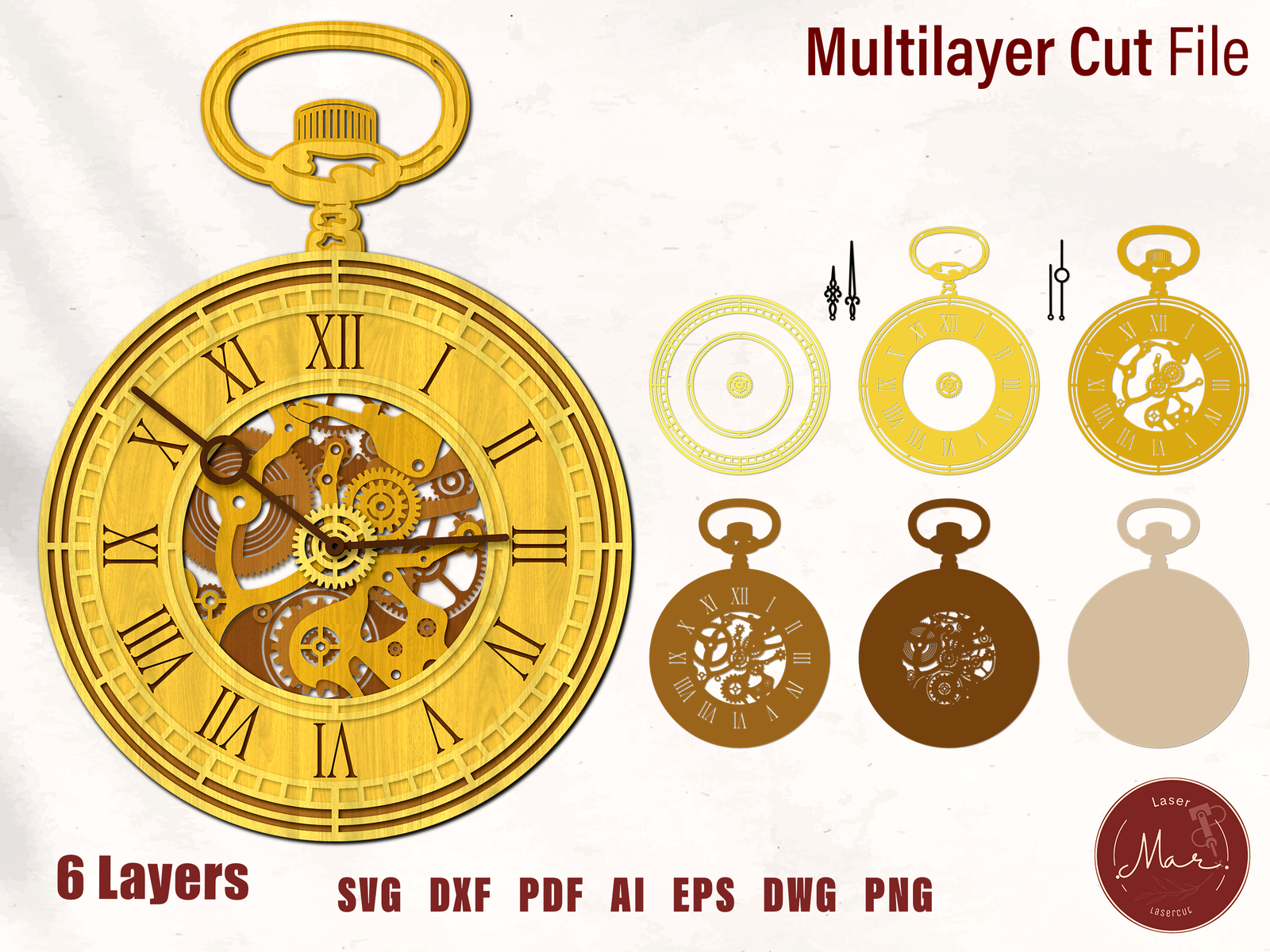 Gear Clock Files MarLaserCut