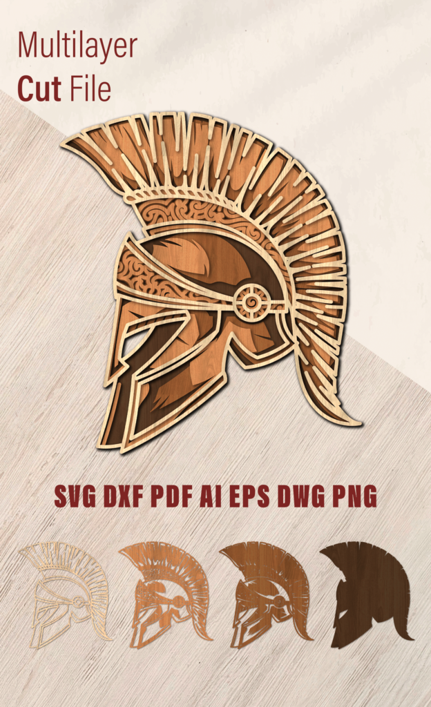 Gladiator Helmet Files MarLaserCut