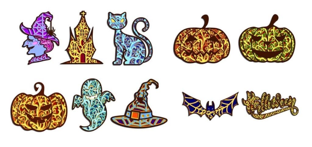 HALLOWEEN-BUNDLE-Layered-Laser-Cut-17492389 - Files