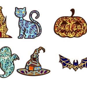 HALLOWEEN-BUNDLE-Layered-Laser-Cut-17492389 - Files