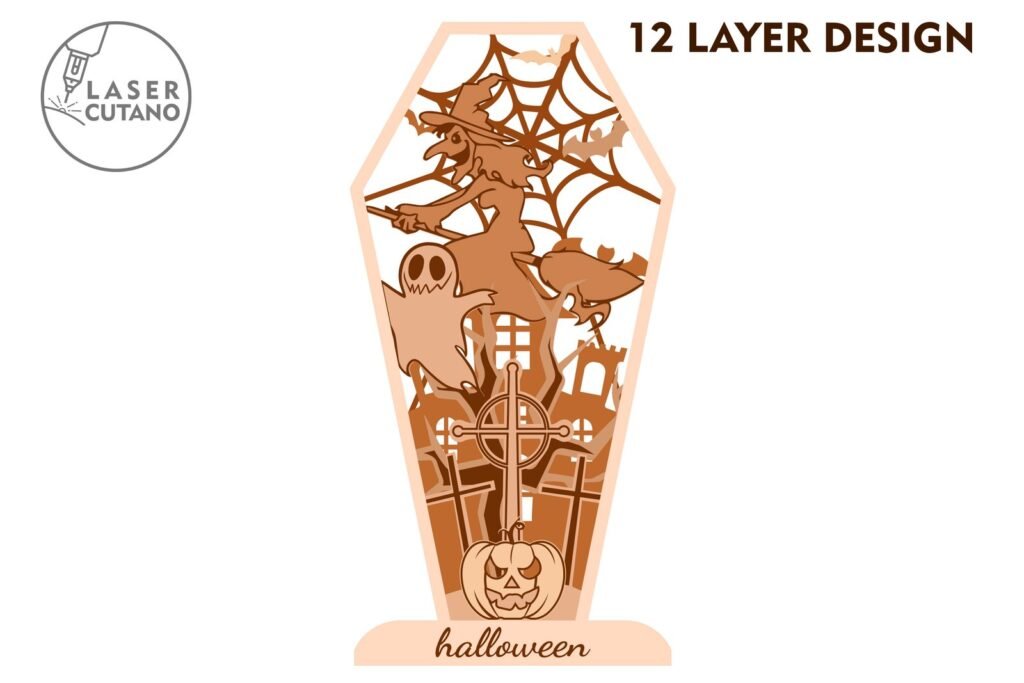 HALLOWEEN-COFFIN-Wood-Decor-40599167