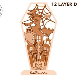 HALLOWEEN-COFFIN-Wood-Decor-40599167