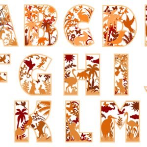 LETTERS-Multilayer-Laser-Cut-File-22143462 - Files