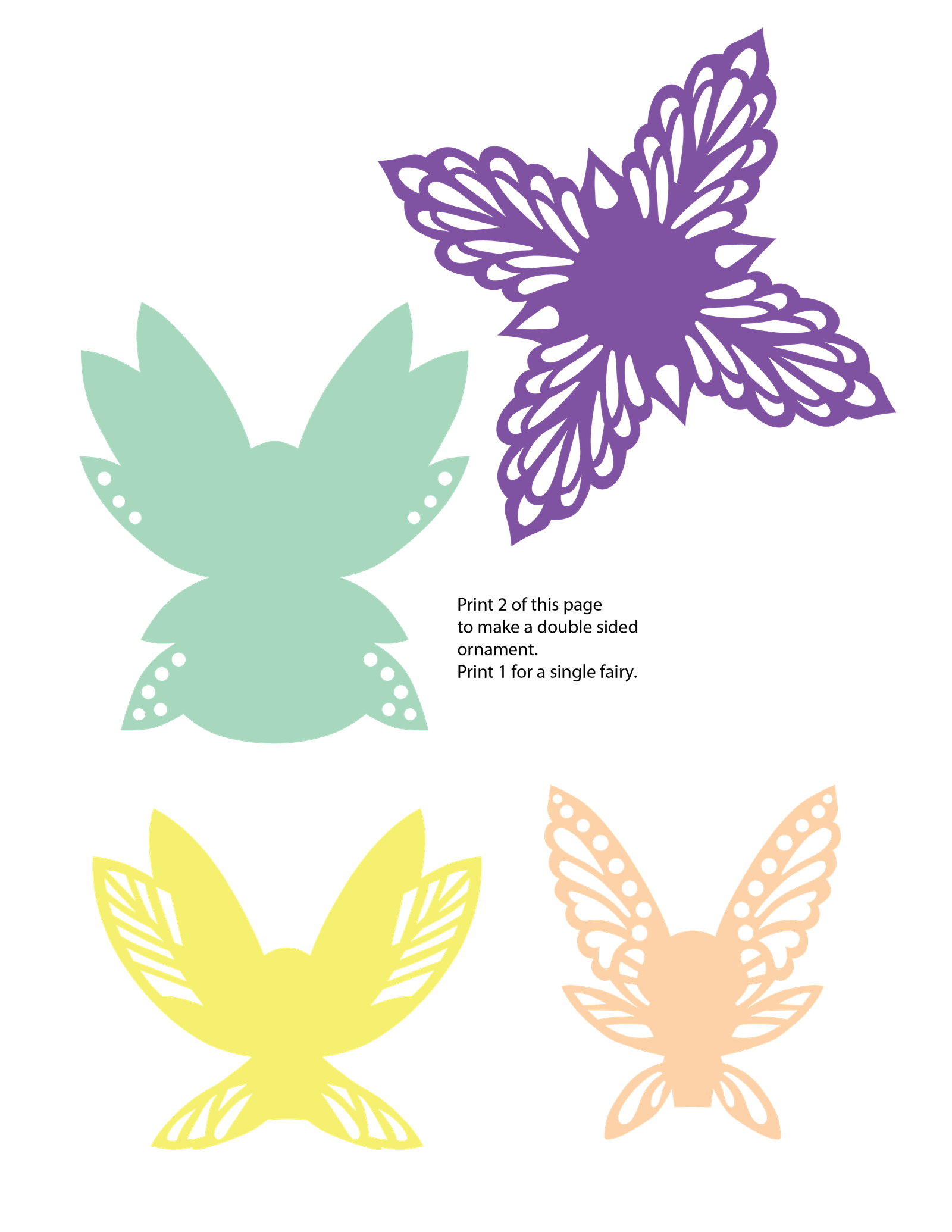 Sugarplum-Fairy-3D-Papercut-Template-19356202 - PNG sugarplum fairy - Imagen 2