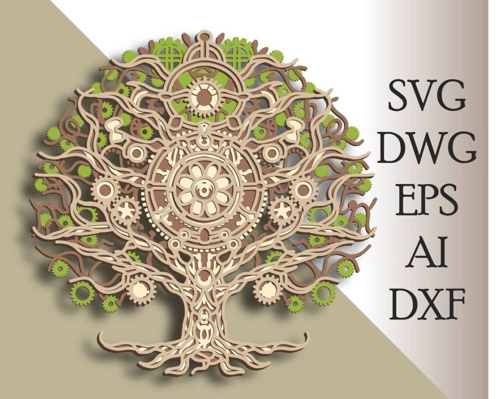 Árbol de la Vida multicapa SVG