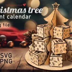 calendario de adviento arbol - Calendario de adviento con árbol de Navidad
