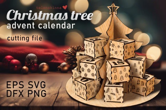 calendario de adviento arbol - Calendario de adviento con árbol de Navidad