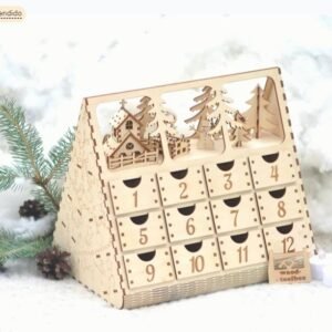 Calendario de Adviento en forma de arbol navidad