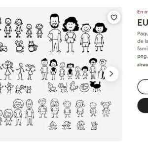 Paquete de svg de la familia de palos