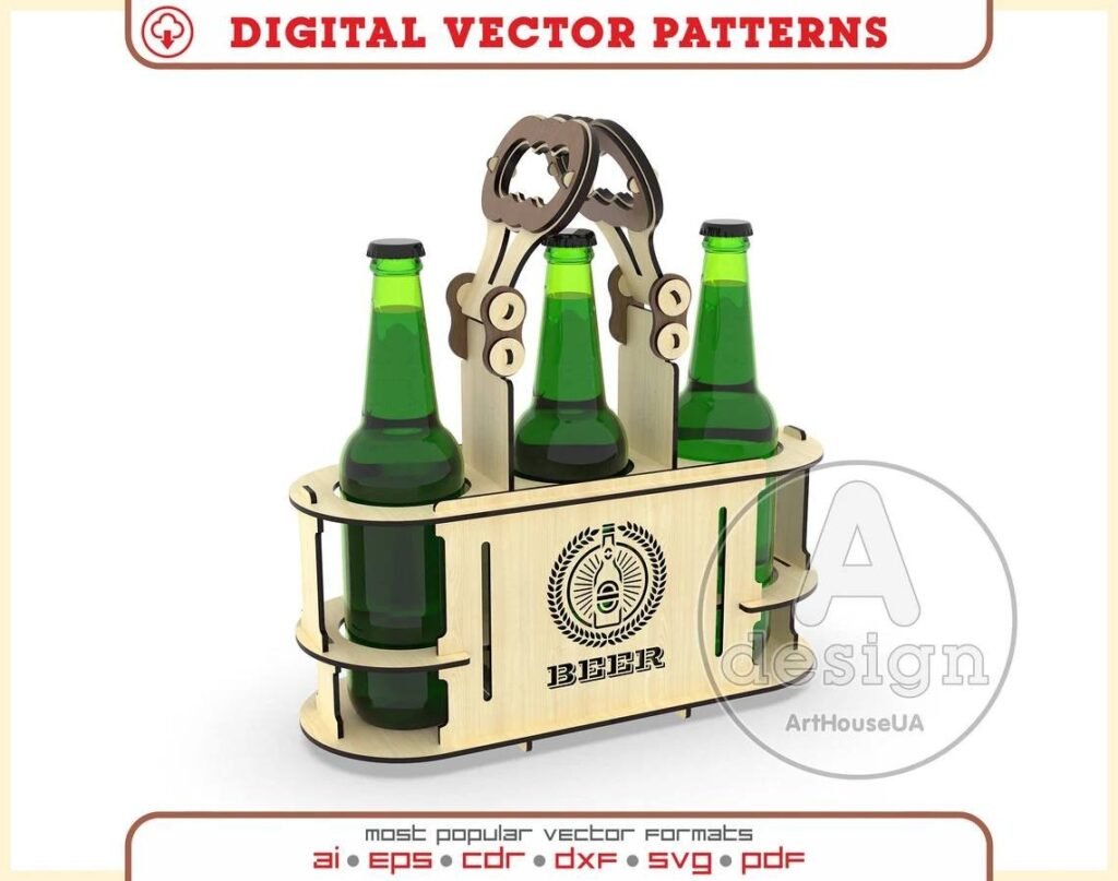 caja de soporte de cerveza, Portabotellas de cerveza