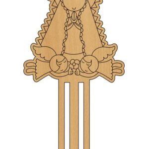 VIRGEN CLIP CON DOS ANGELITOS