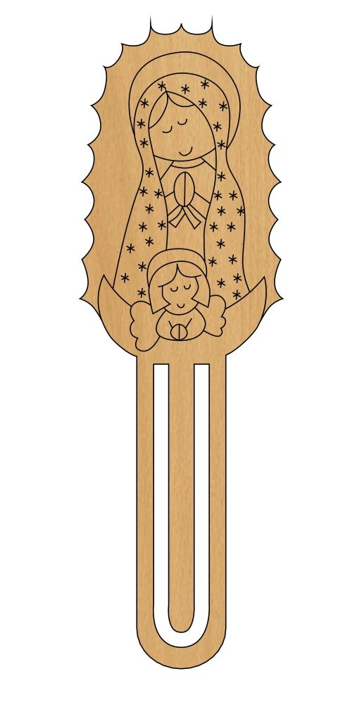 VIRGEN CLIP CON UN ANGELITO