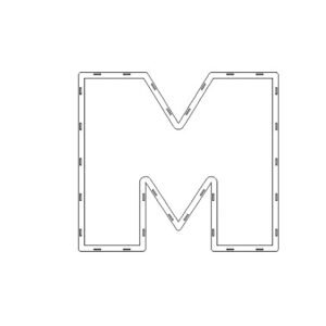 CAJA LETRA M