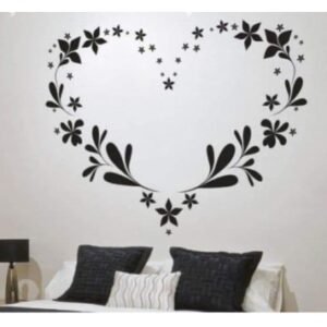 Corazón Floral para Pared