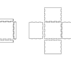 Caja 30x30x25  6mm espesor
