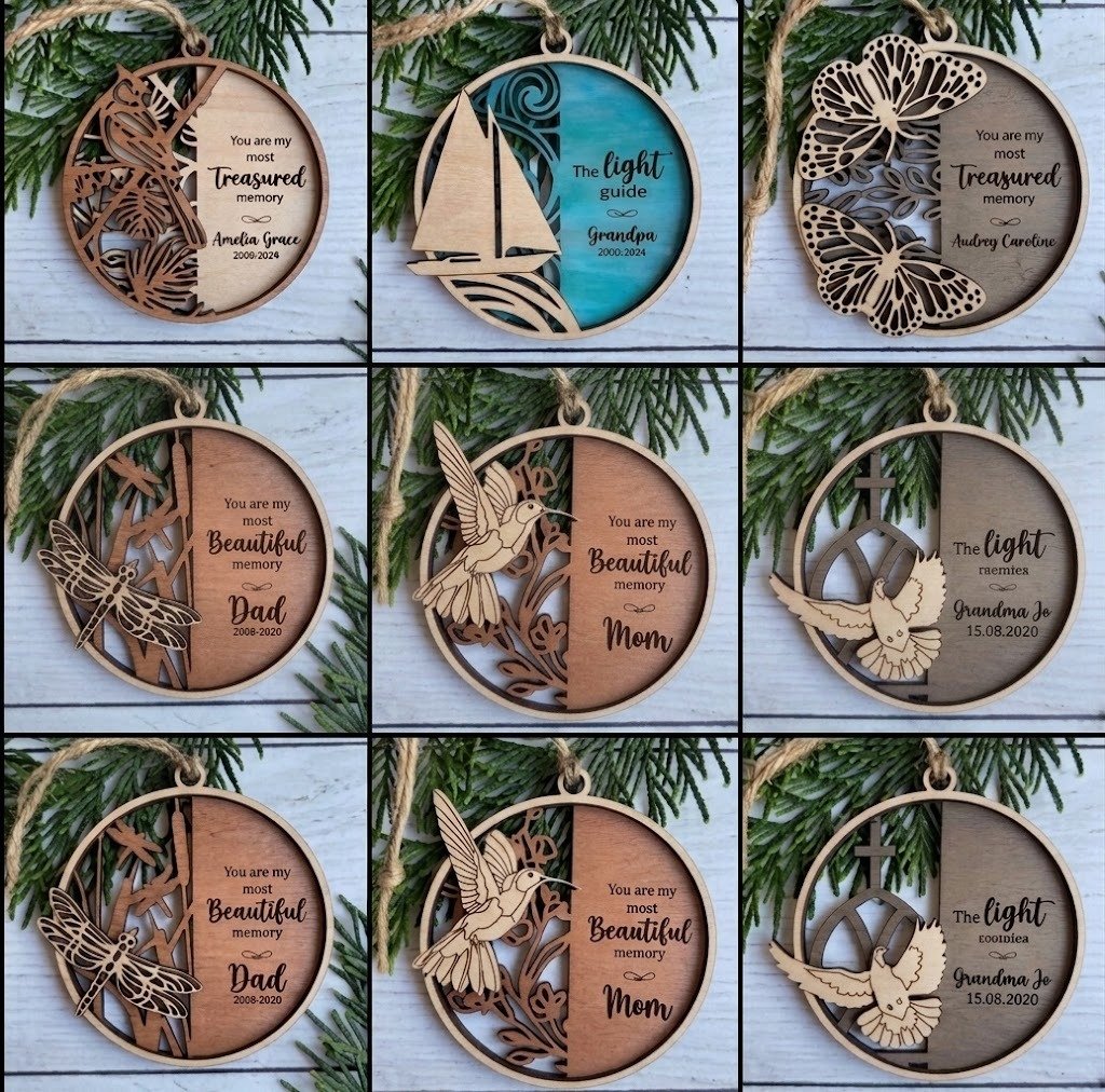 Set de 12 Adornos Conmemorativos