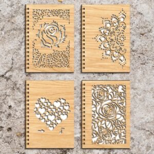 Funda para Libreta con Diseño de Rosa