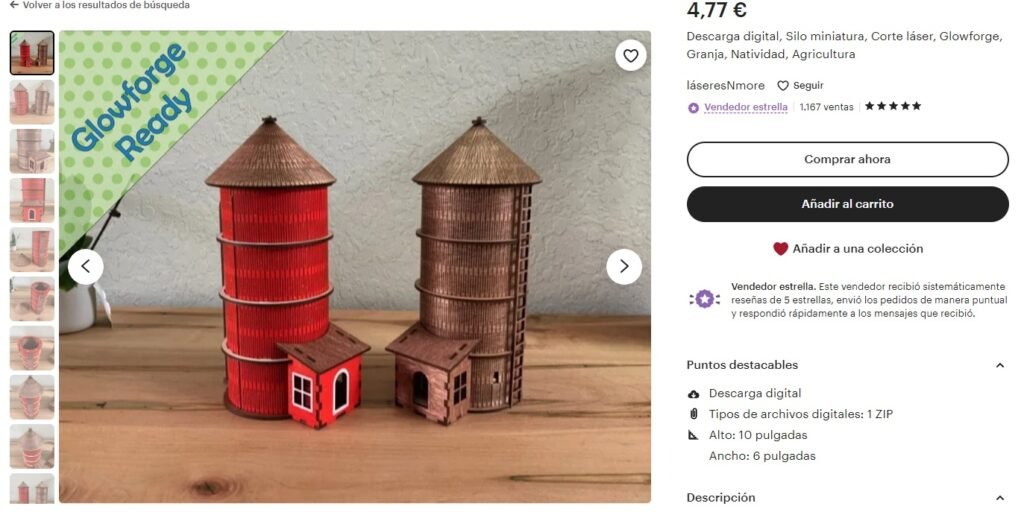 Silo Miniatura de Granja Navideña